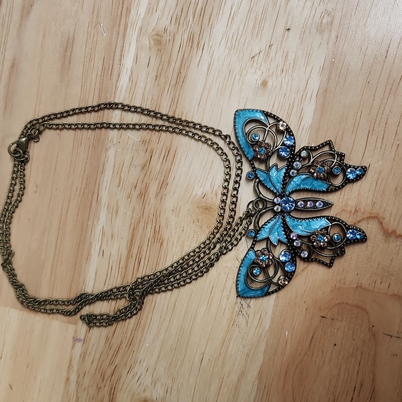 Butterfly Necklace 30" - Picture 2 of 4